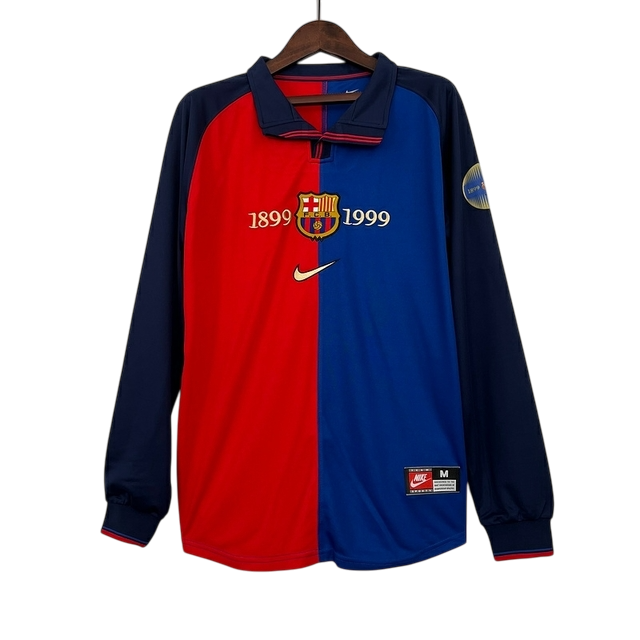 Jersey Retro Barcelona 1998 Fan Longsleeve