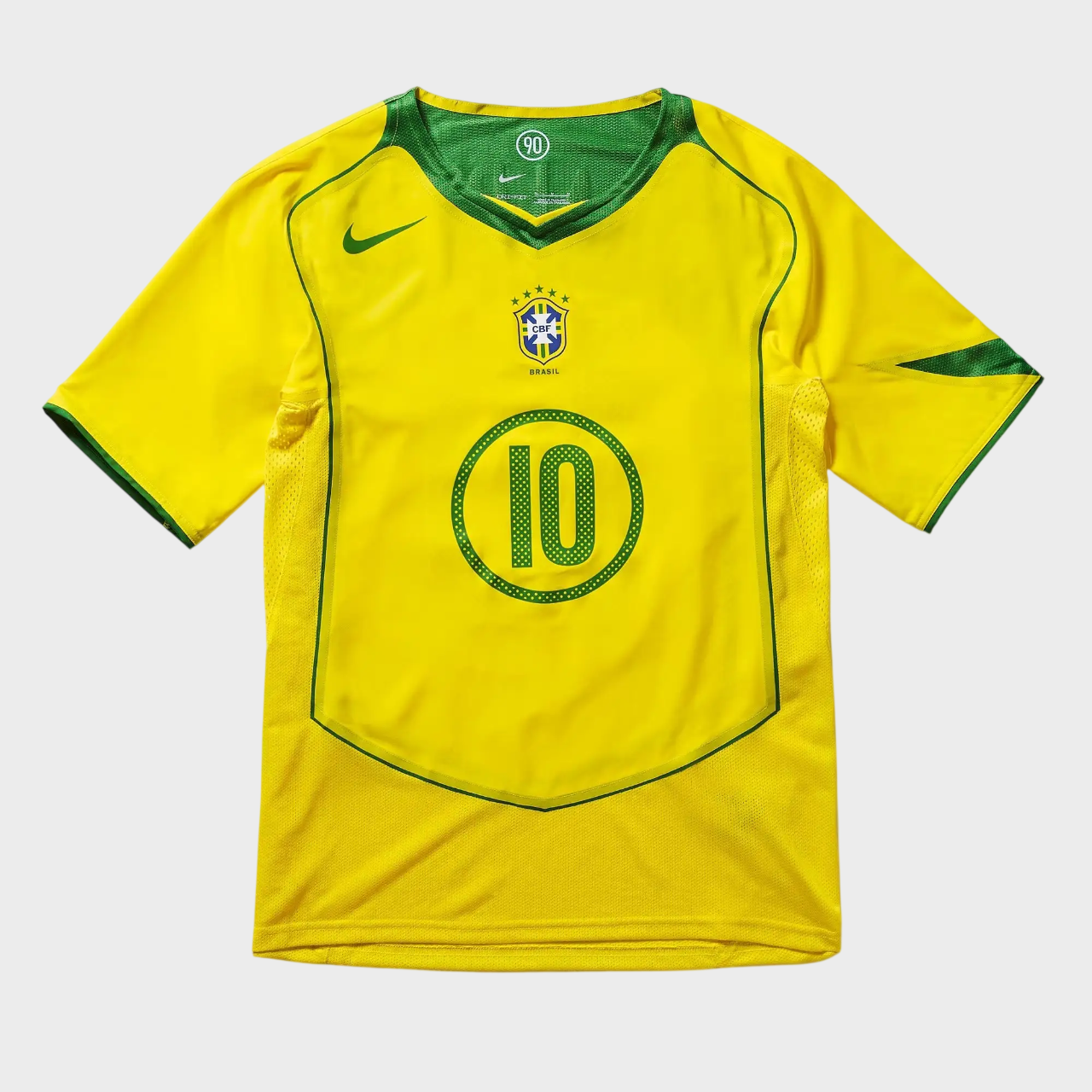Jersey National Team Brazilian 2004 I Fan Reedição Total 90 RONALDINHO 10